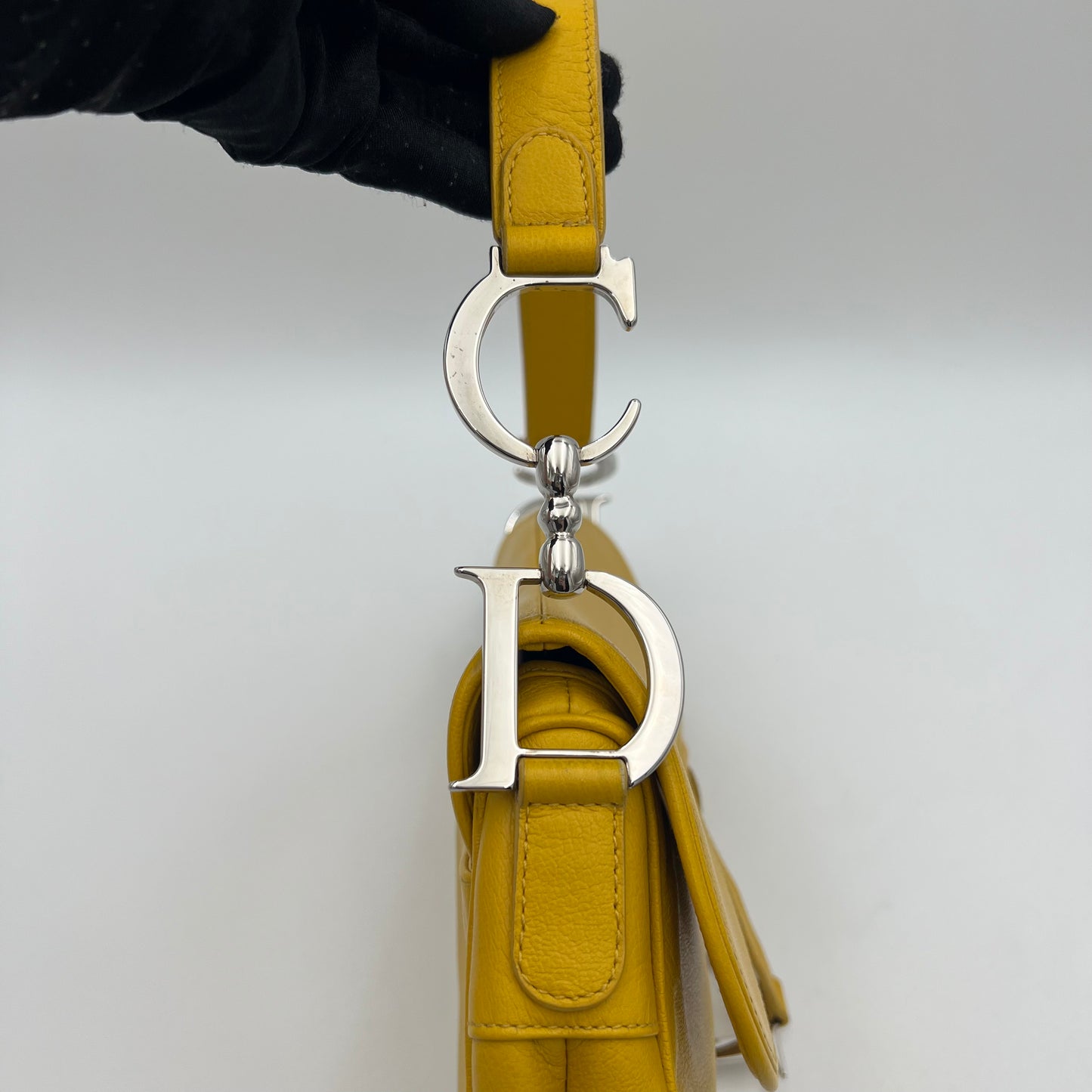 Christian Dior Yellow Leather Saddle SHW