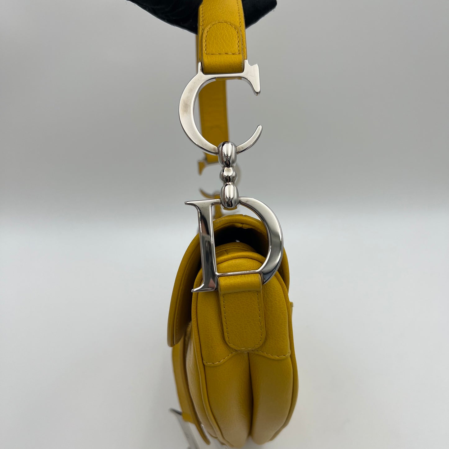 Christian Dior Yellow Leather Saddle SHW