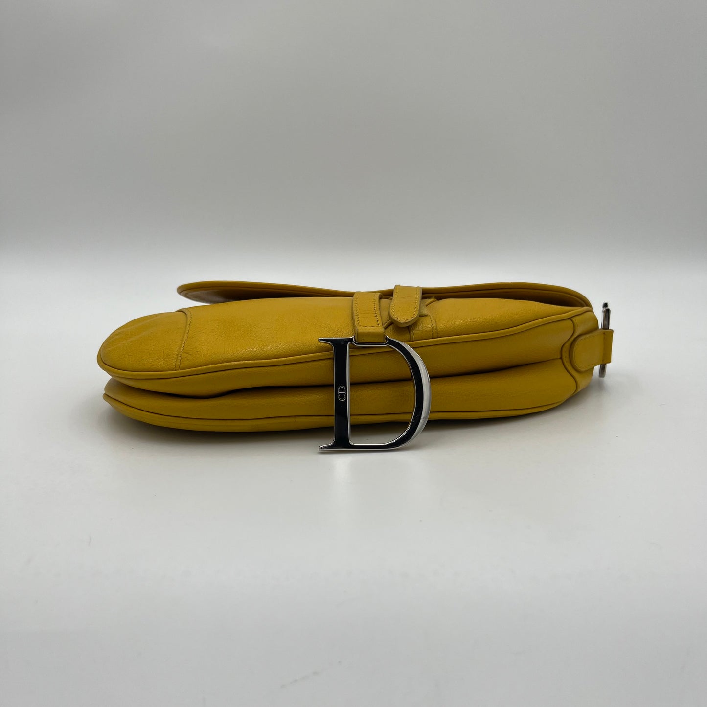 Christian Dior Yellow Leather Saddle SHW