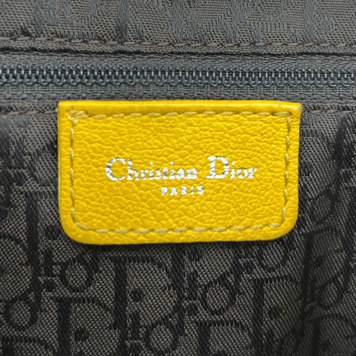 Christian Dior Yellow Leather Saddle SHW