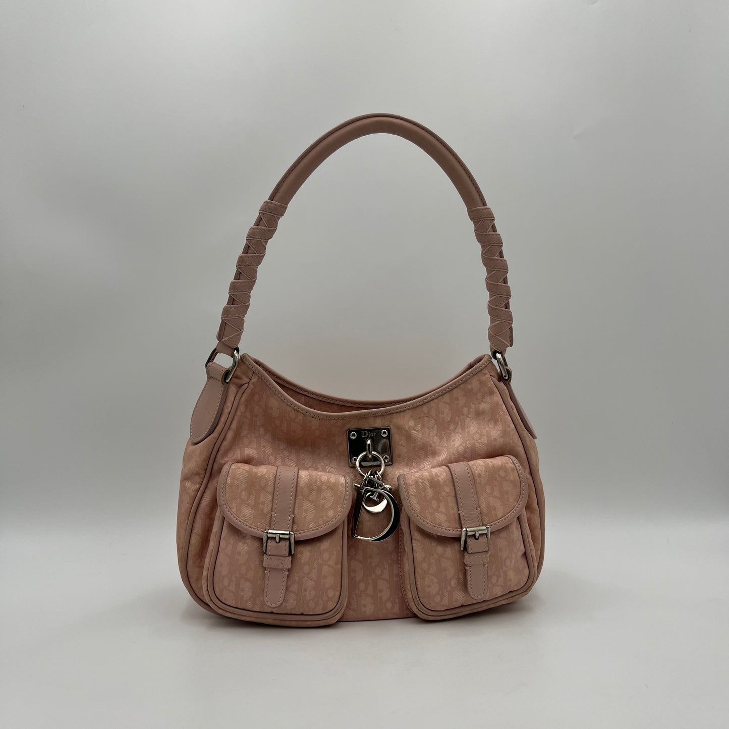 Christian Dior Pink Trotter Lovely Hobo Shoulder Bag