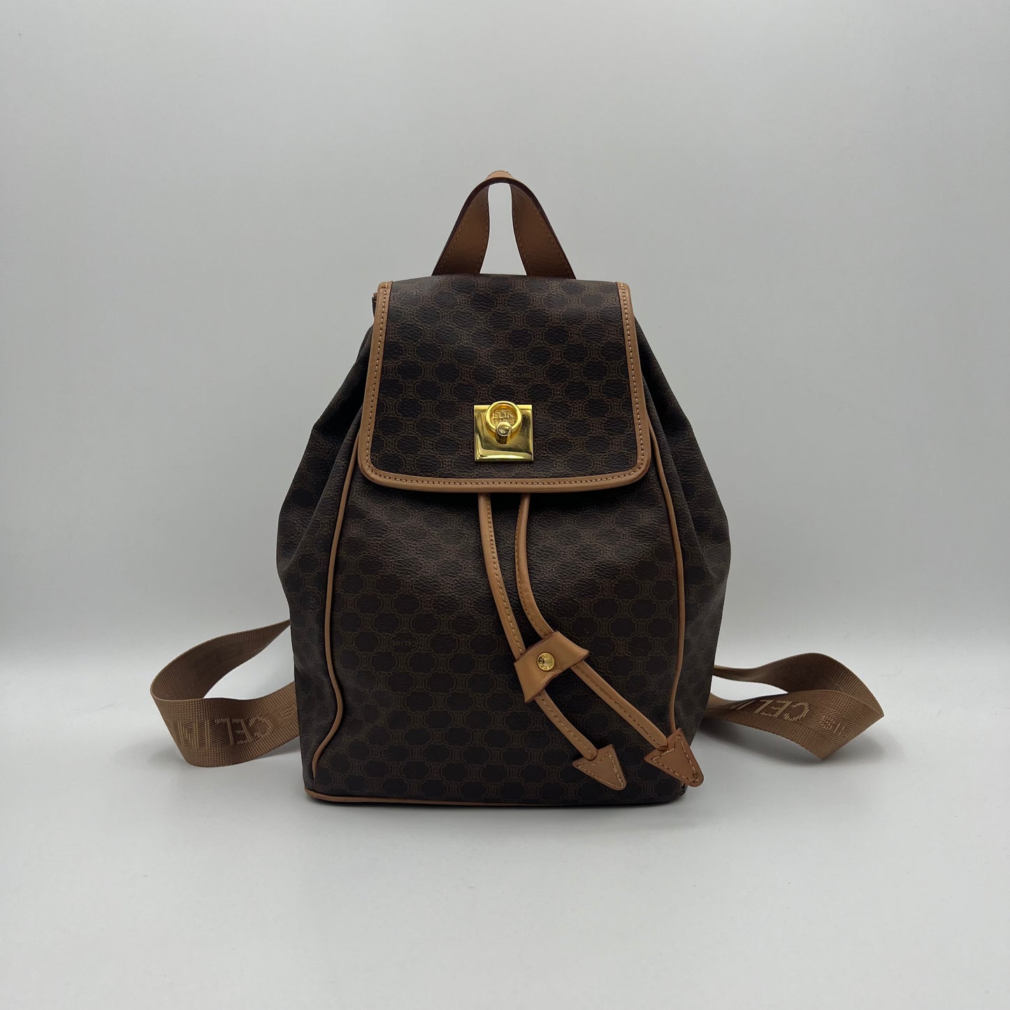 Celine Paris Macadam Flap Backpack (M15/2)