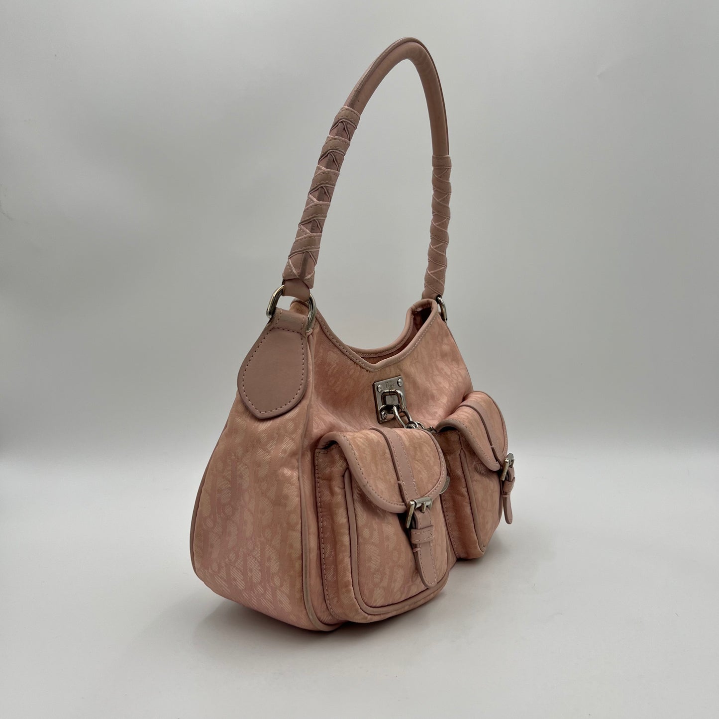Christian Dior Pink Trotter Lovely Hobo Shoulder Bag