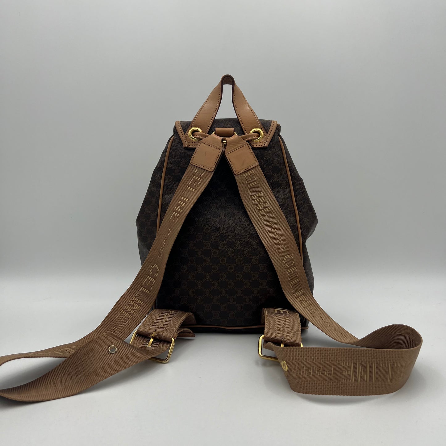 Celine Paris Macadam Flap Backpack (M15/2)