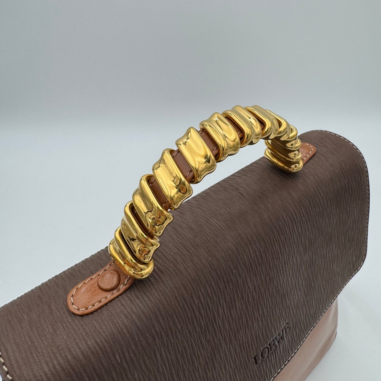 Loewe Brown Velasquez Twist Top Handle Two-Way Bag