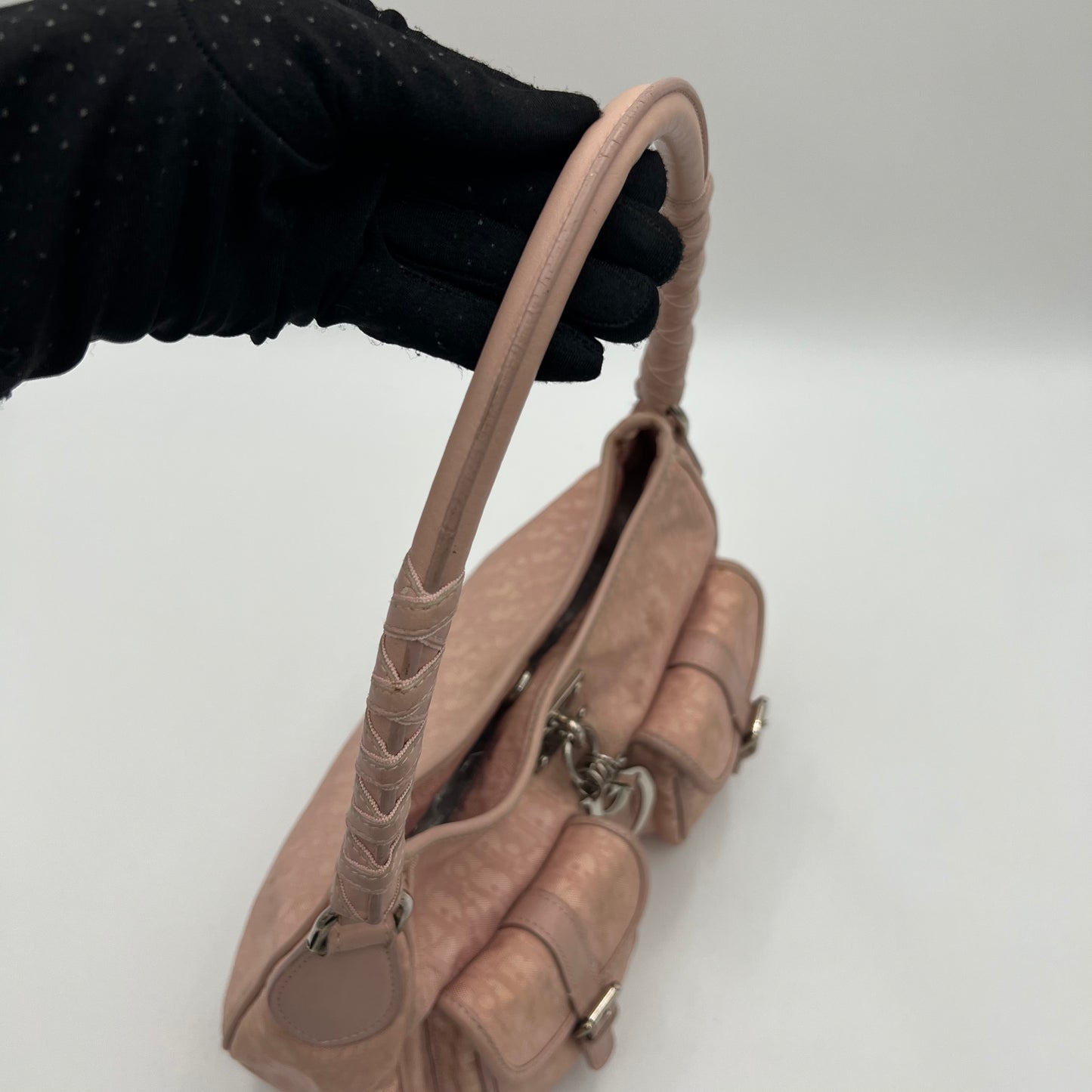 Christian Dior Pink Trotter Lovely Hobo Shoulder Bag