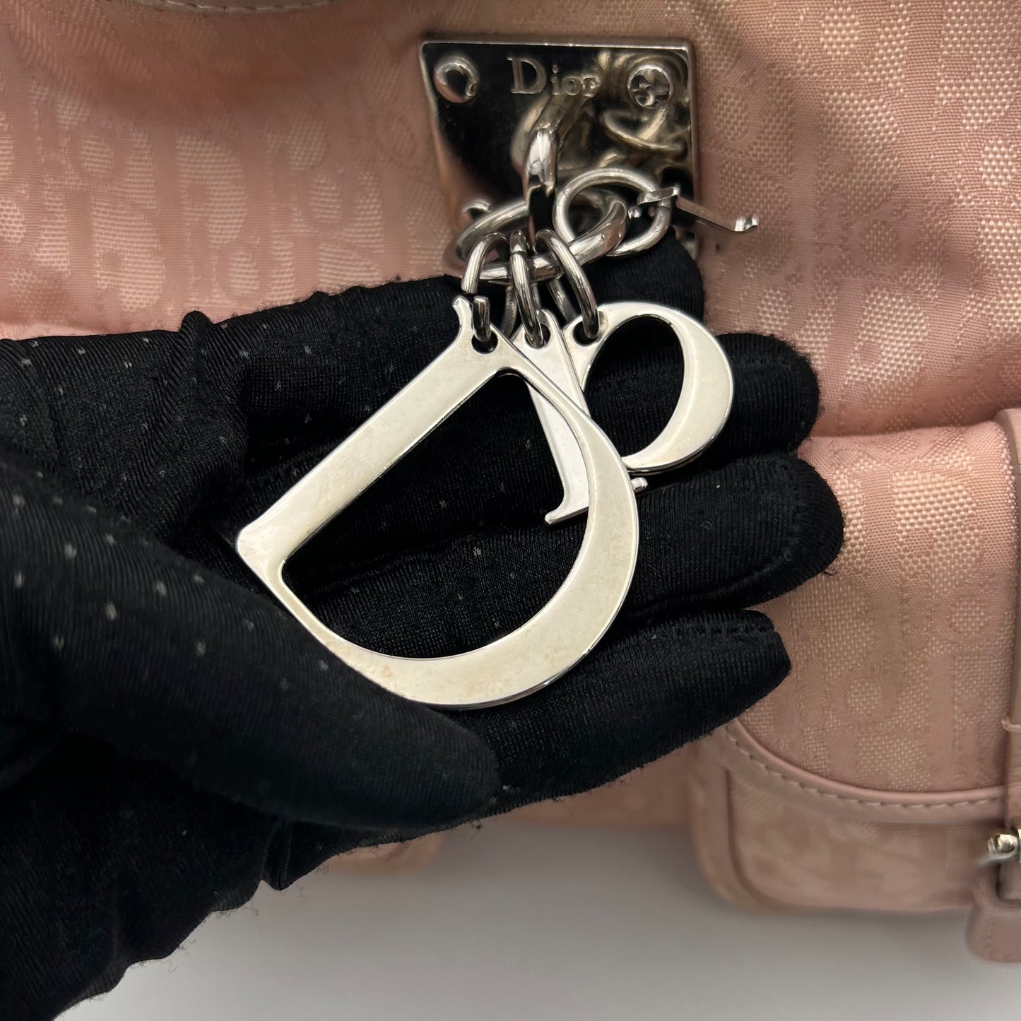 Christian Dior Pink Trotter Lovely Hobo Shoulder Bag