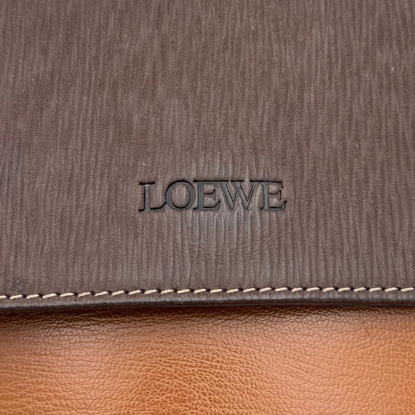 Loewe Brown Velasquez Twist Top Handle Two-Way Bag