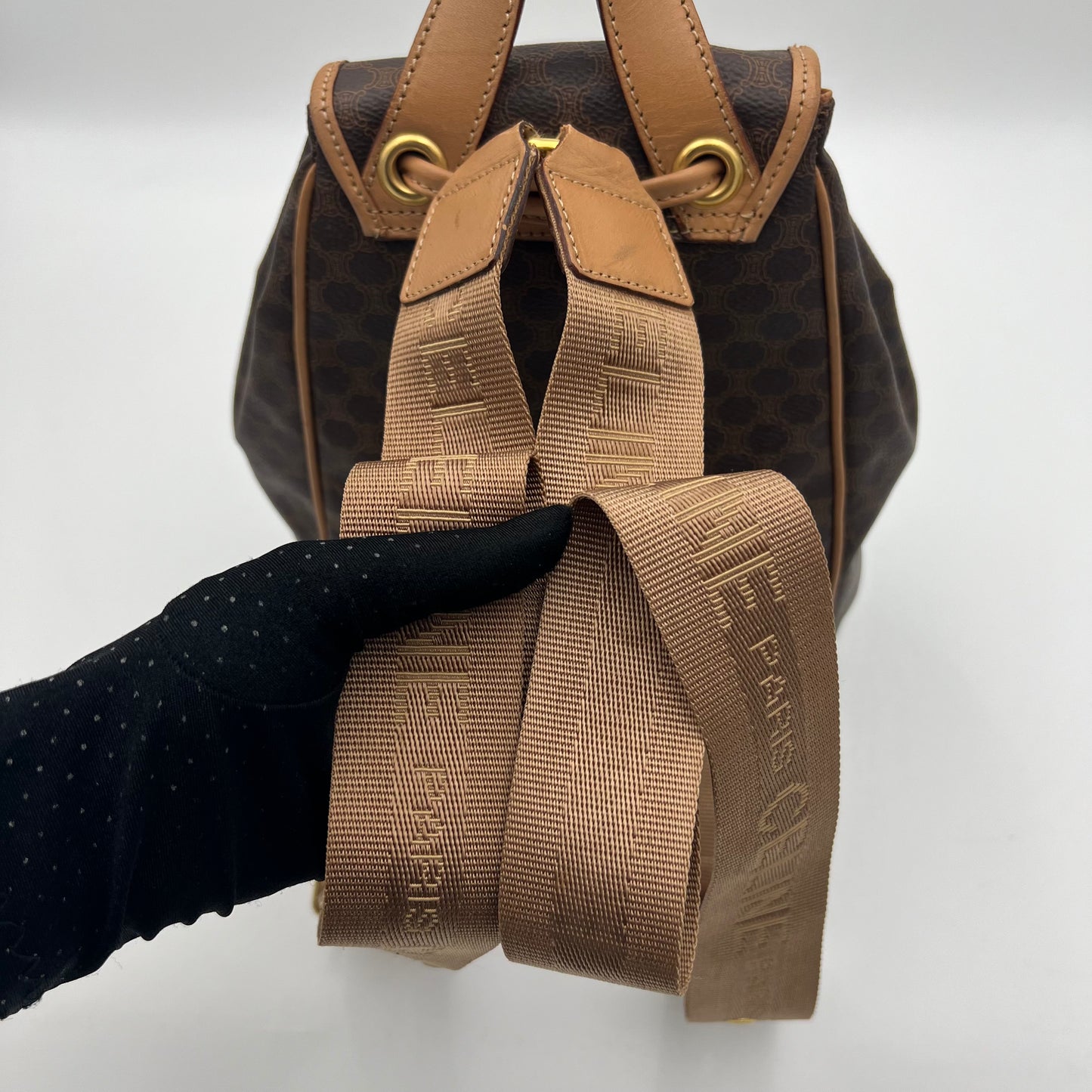 Celine Paris Macadam Flap Backpack (M15/2)