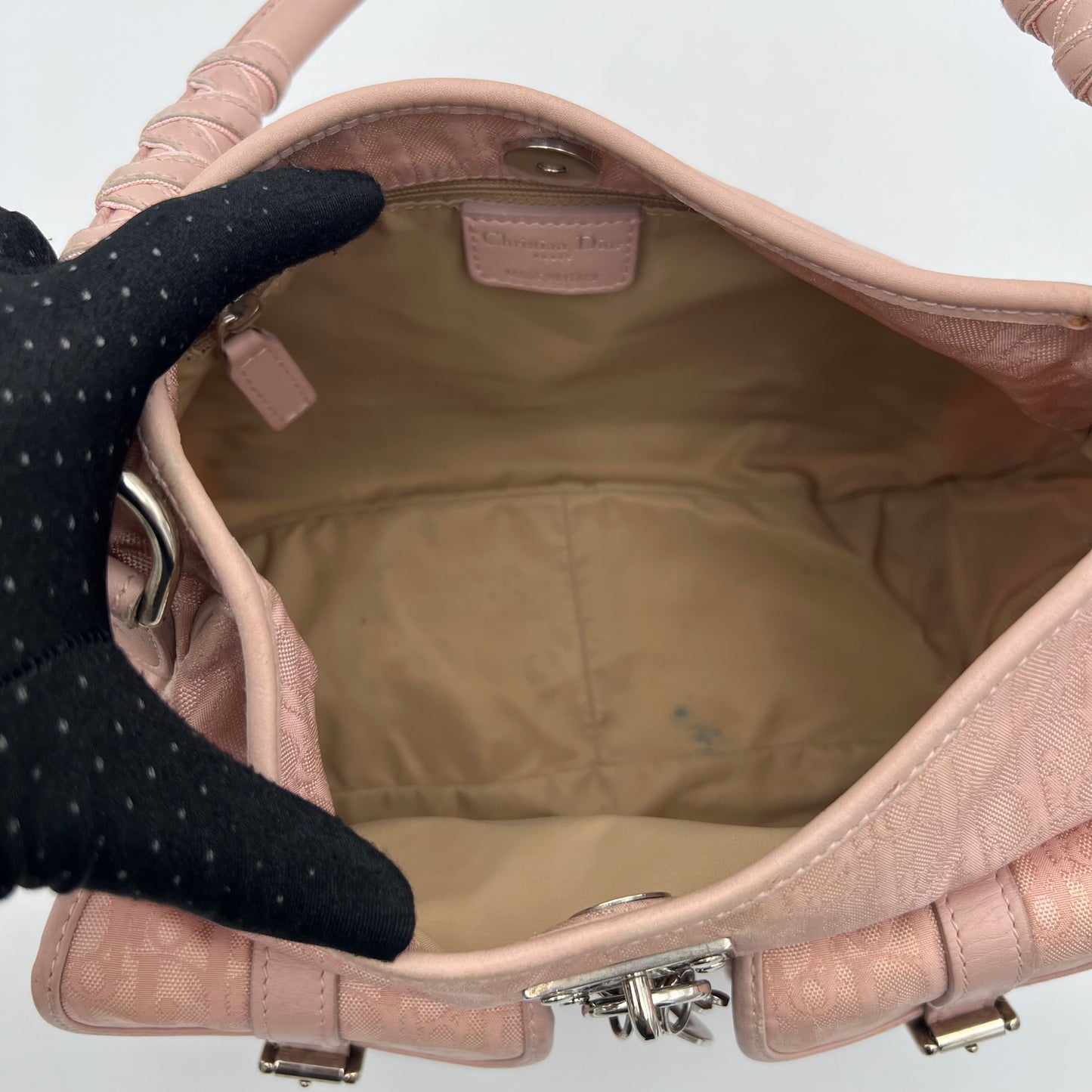 Christian Dior Pink Trotter Lovely Hobo Shoulder Bag