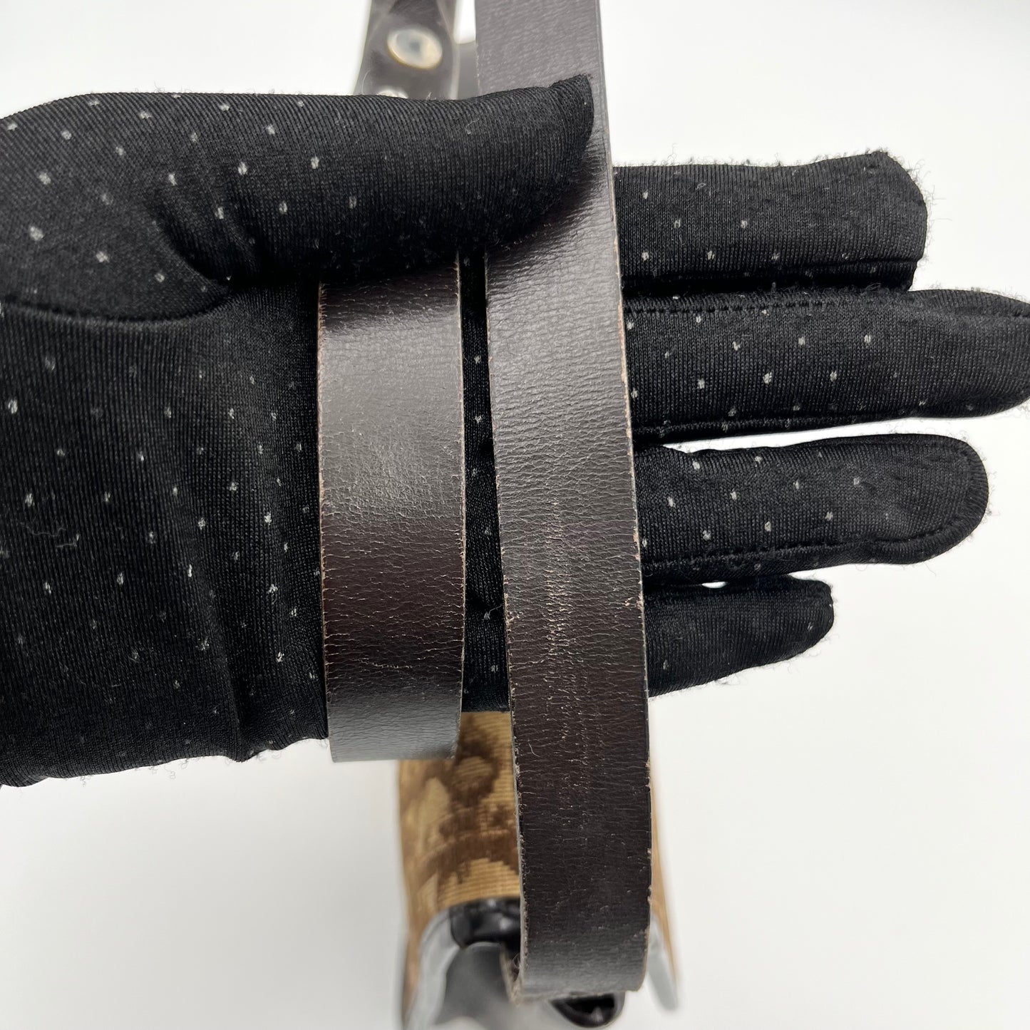 Christian Dior Vintage Brown Oblique Canvas Flap Shoulder Bag