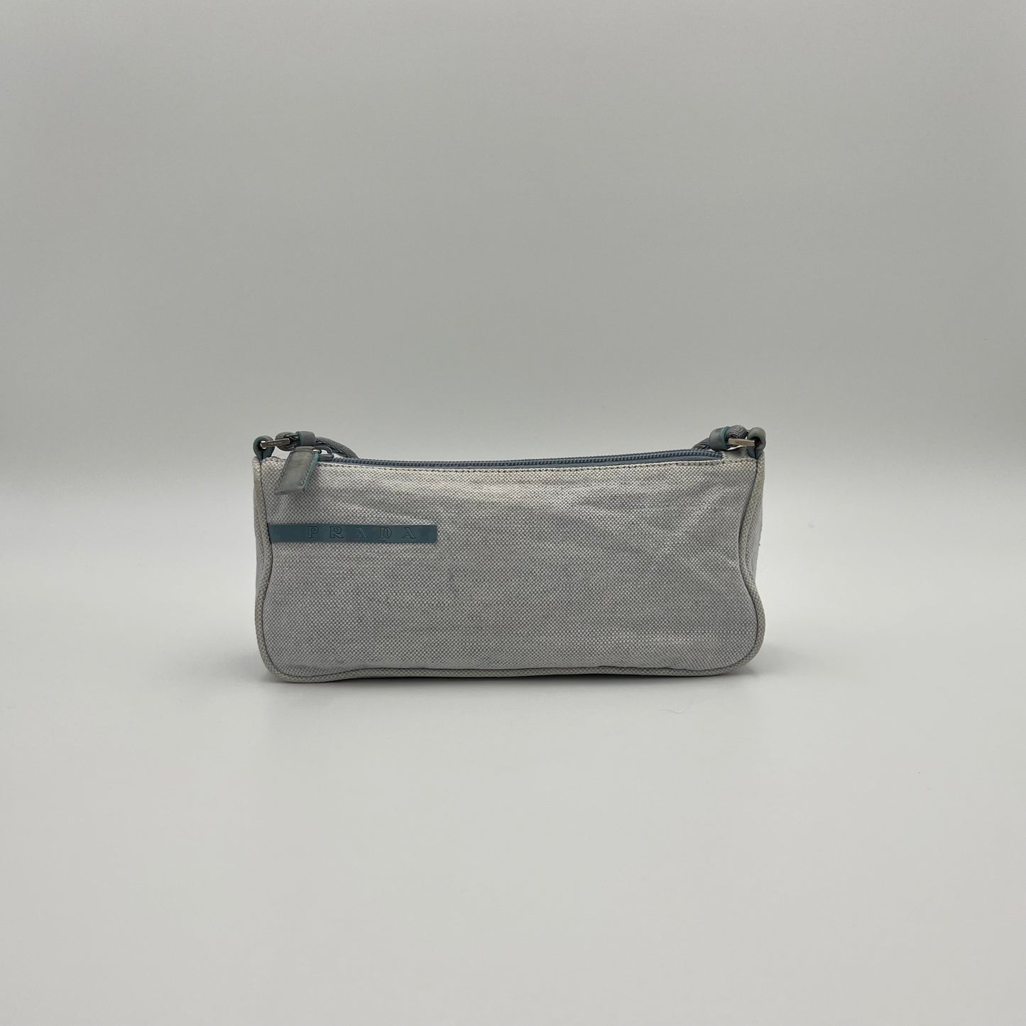 Prada Sports Blue Canvas Pochette