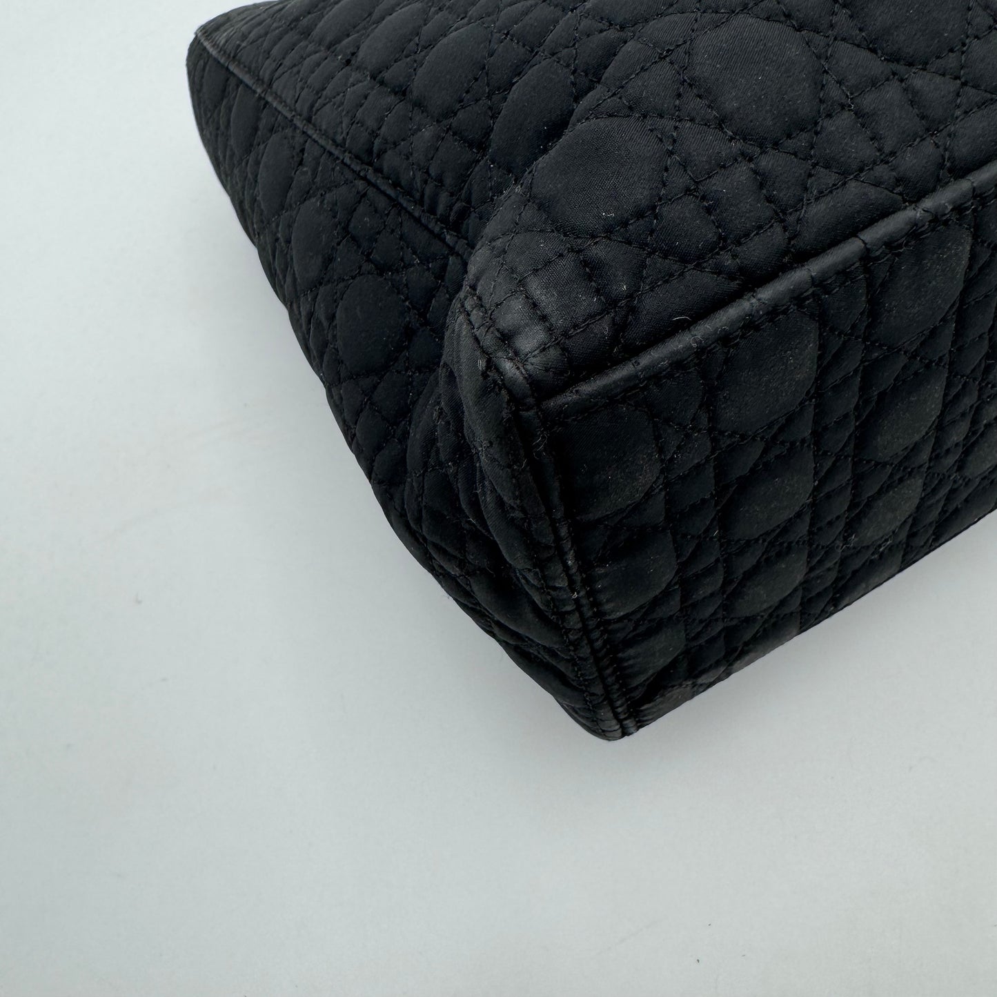 Christian Dior Black Nylon Cannage Lady Dior GHW
