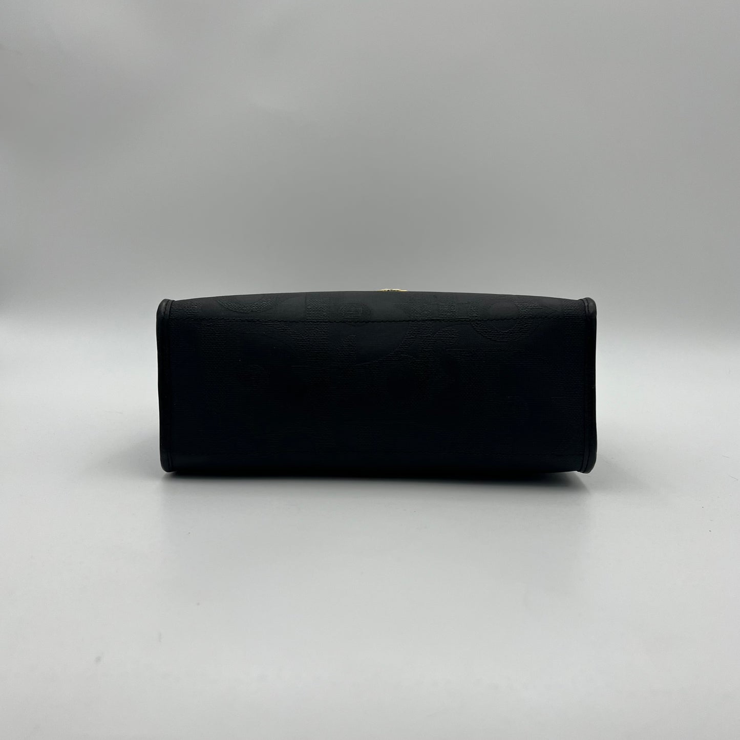 Christian Dior Black Trotter Top Handle Two-Way Bag GHW