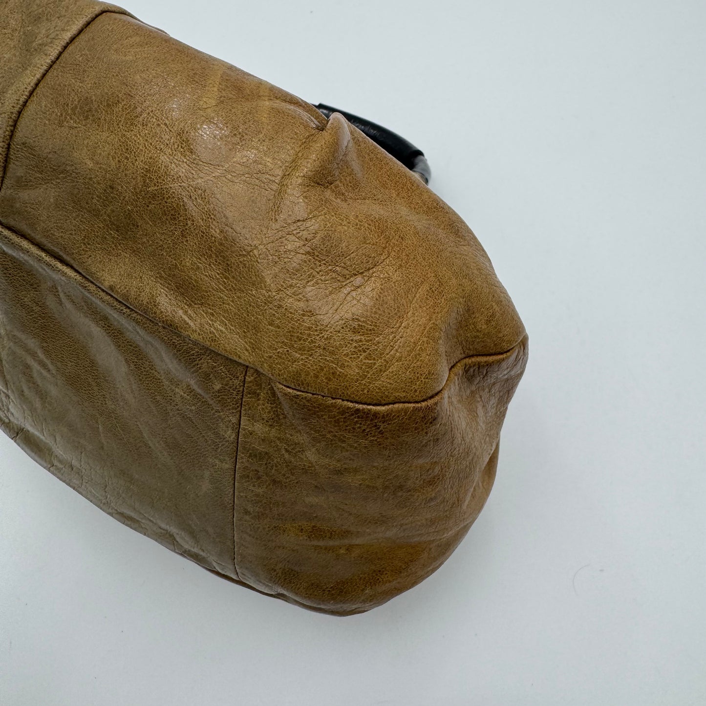 Chloe Beige Leather Ethel Satchel