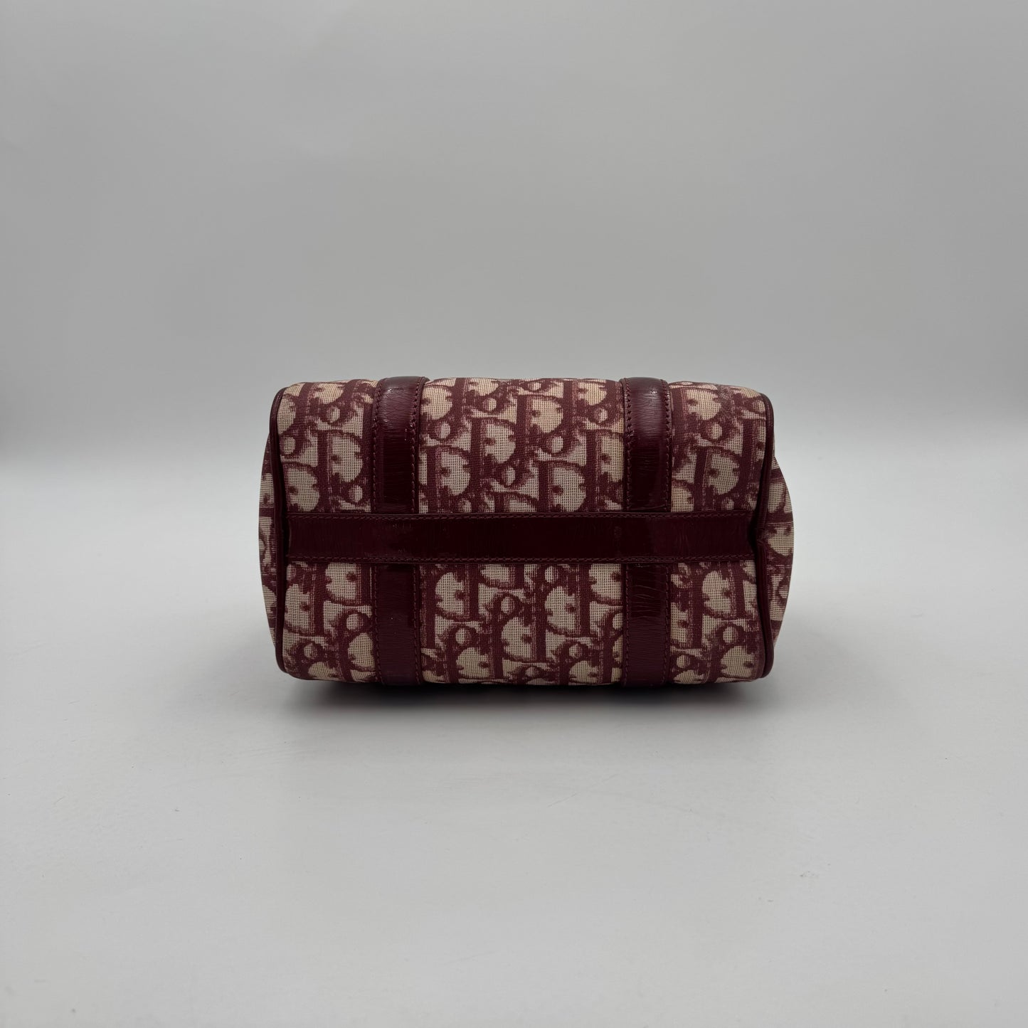 Christian Dior Burgundy Oblique PVC Mini Boston