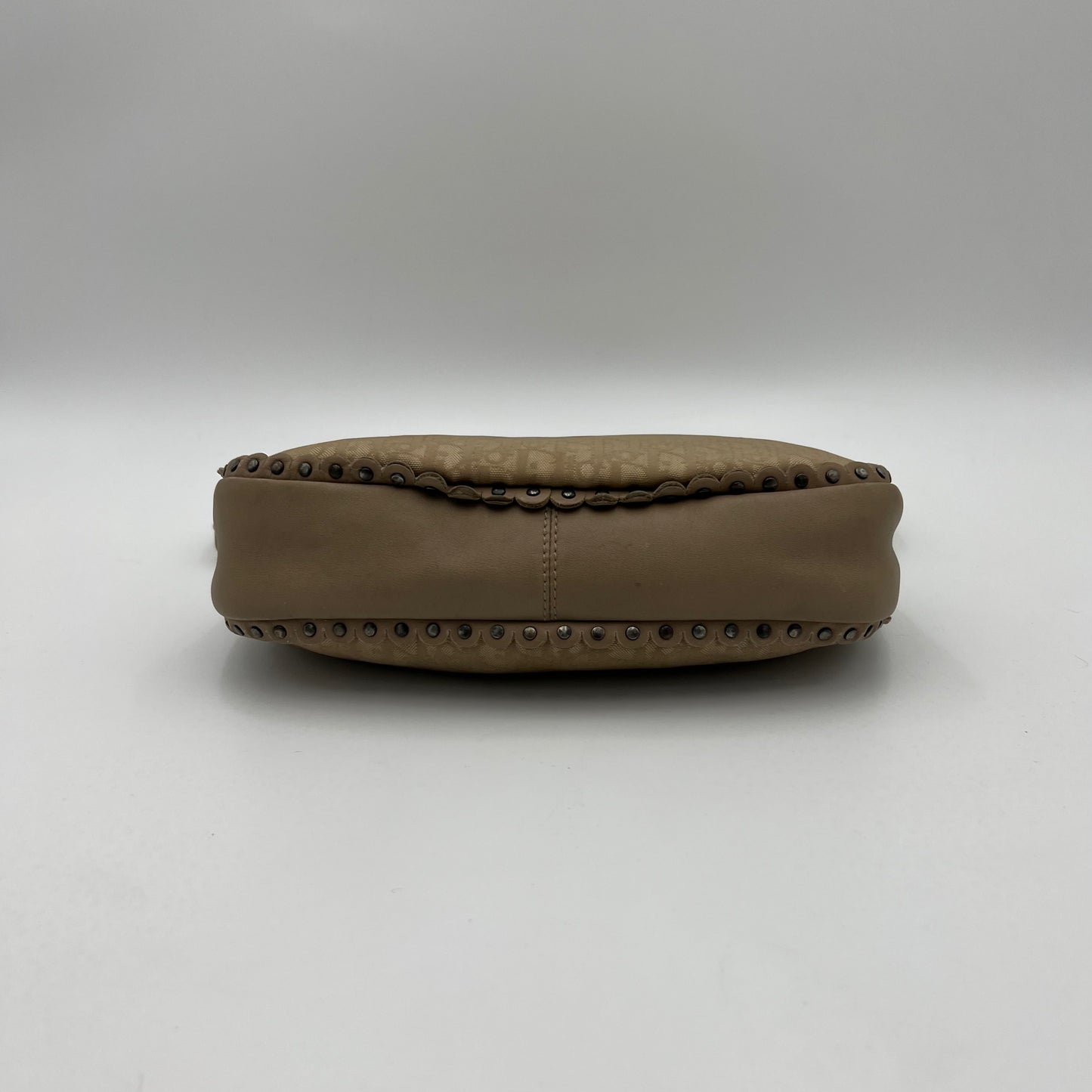Christian Dior Beige Trotter Heart Charm Ethnic Shoulder Bag
