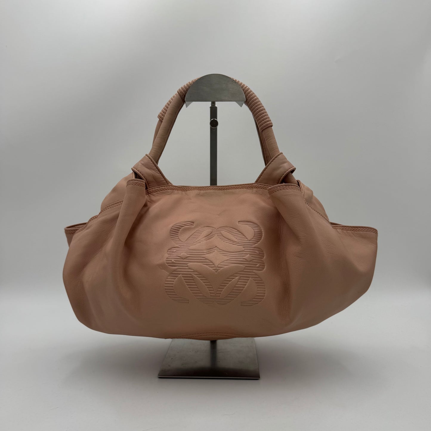Loewe Nude Pink Anagram Nappa Aire Handbag