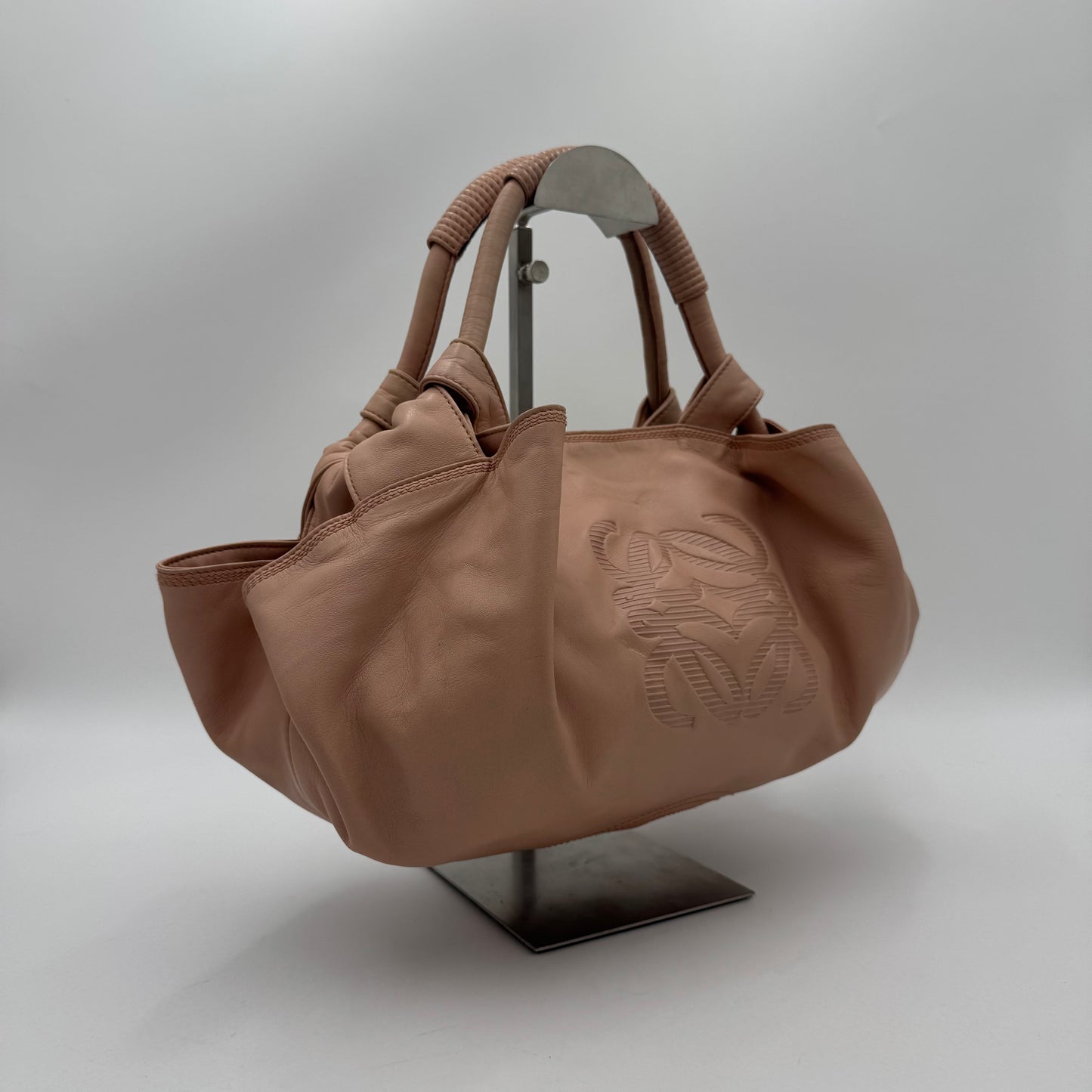 Loewe Nude Pink Anagram Nappa Aire Handbag