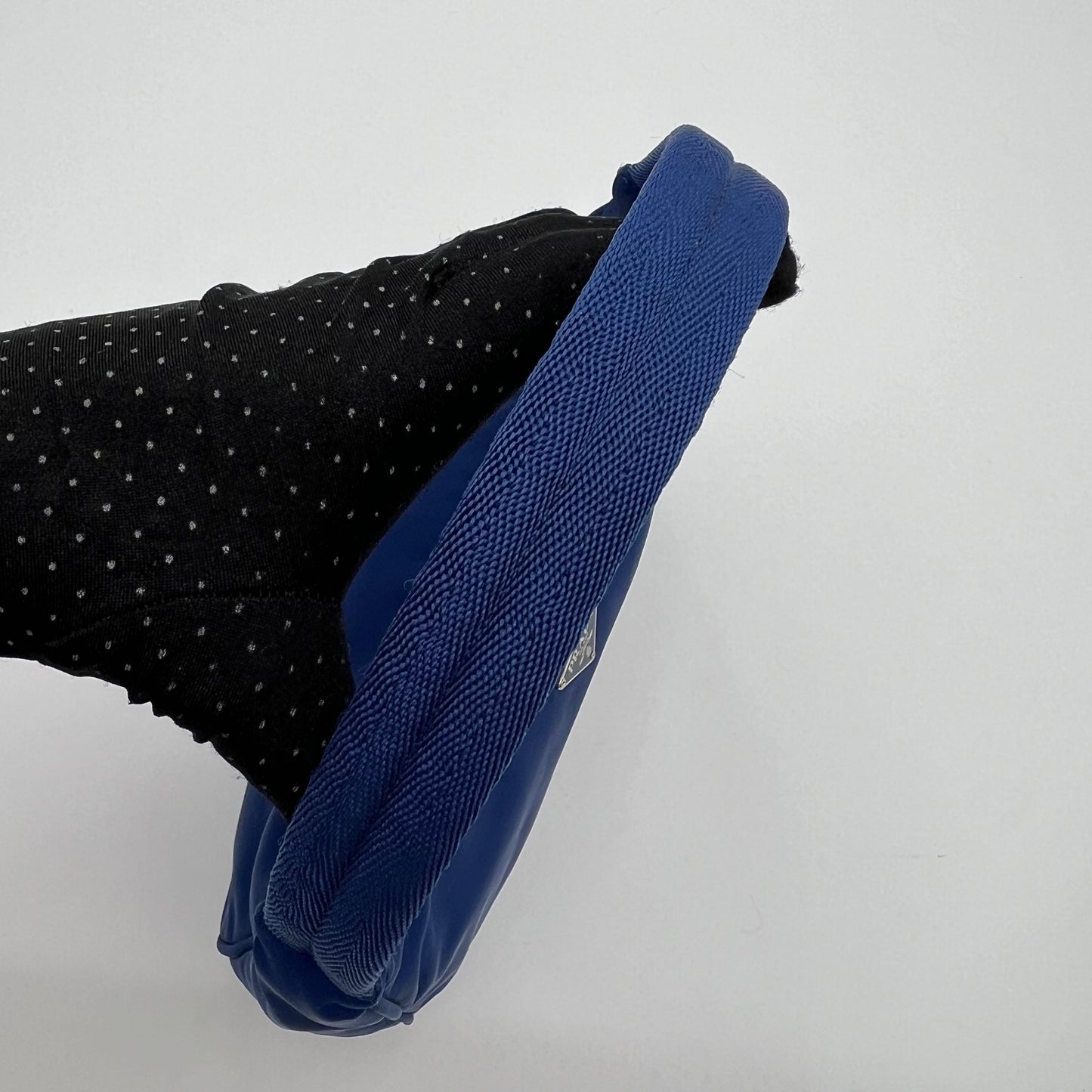 Prada Royal Blue Nylon Mini Hobo Baguette