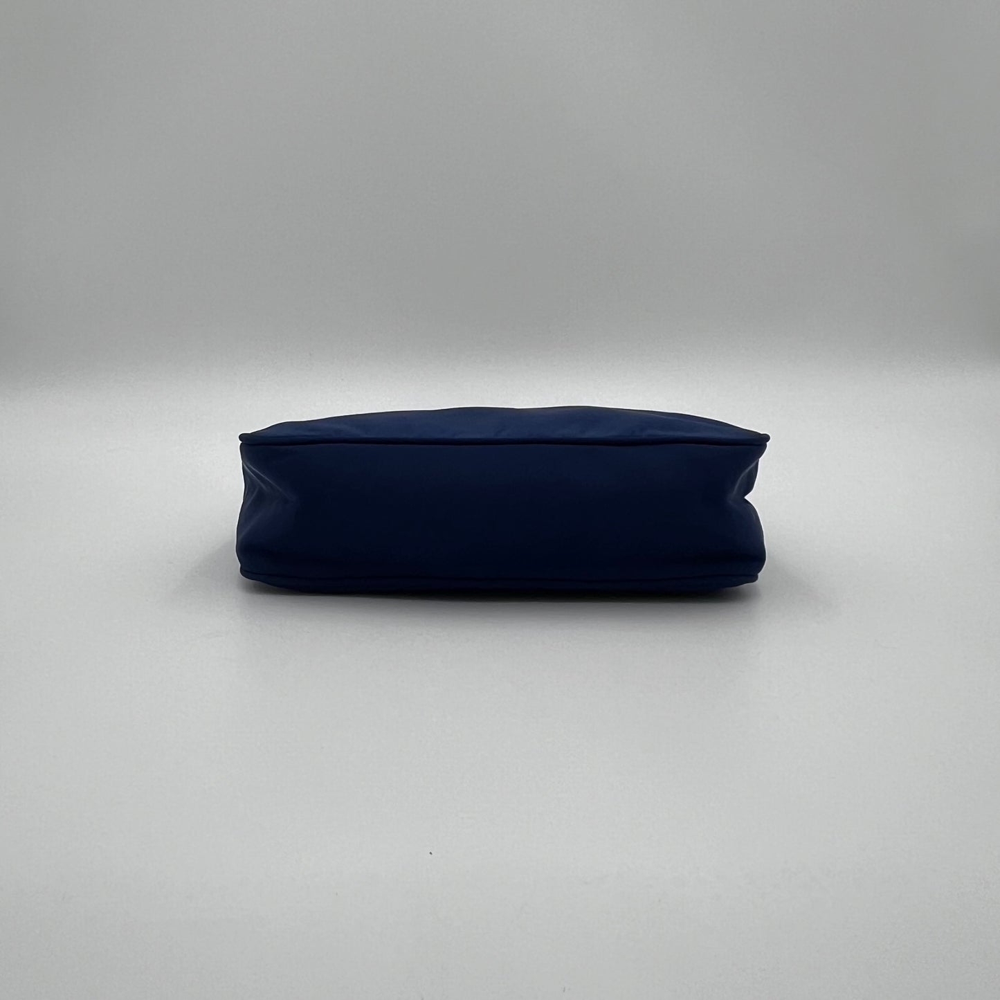 Prada Royal Blue Nylon Mini Hobo Baguette