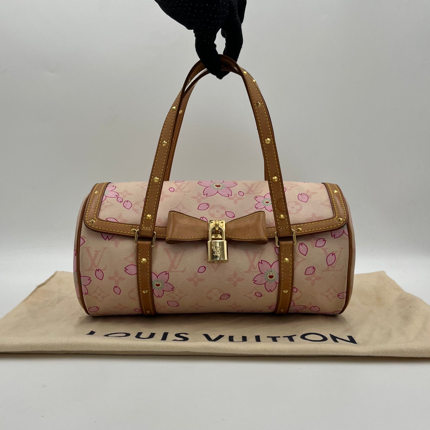 LV Takashi Murakami Pink Cherry Blossom Papillon