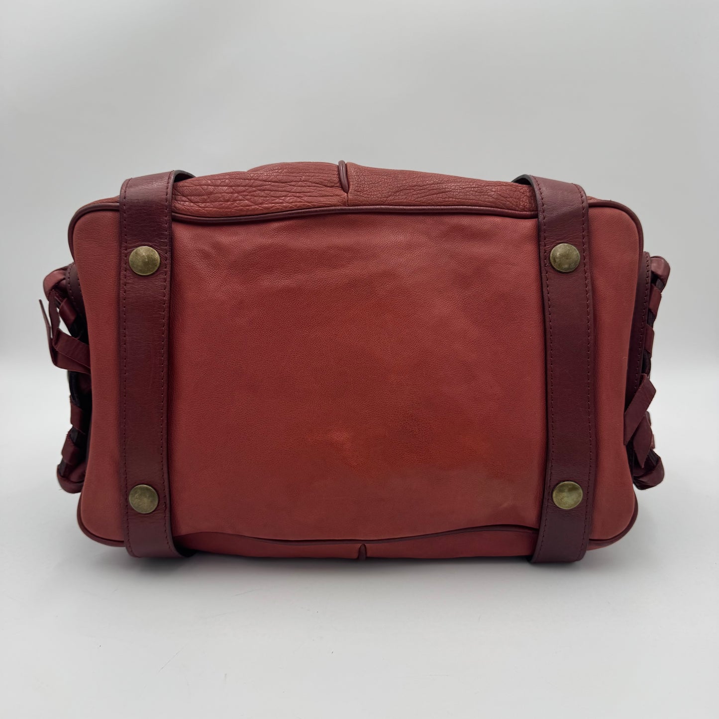 Chloe Burgundy Leather Large Silverado