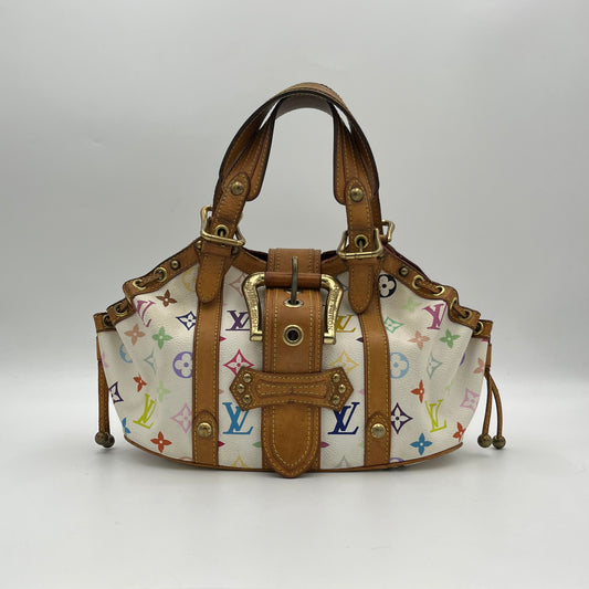 LV White Multicolor Theda PM