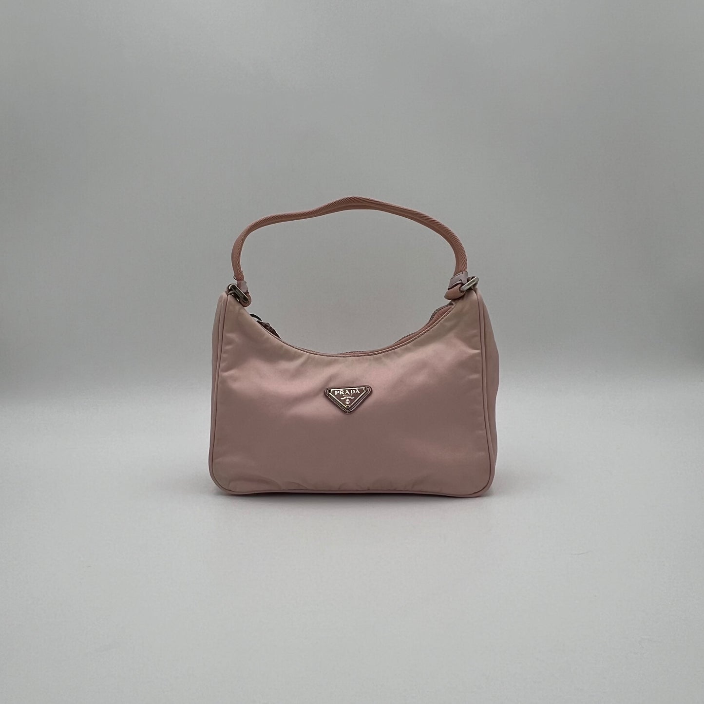 Prada Alabaster Pink Nylon Re-Edition 2000 Mini Hobo Bag