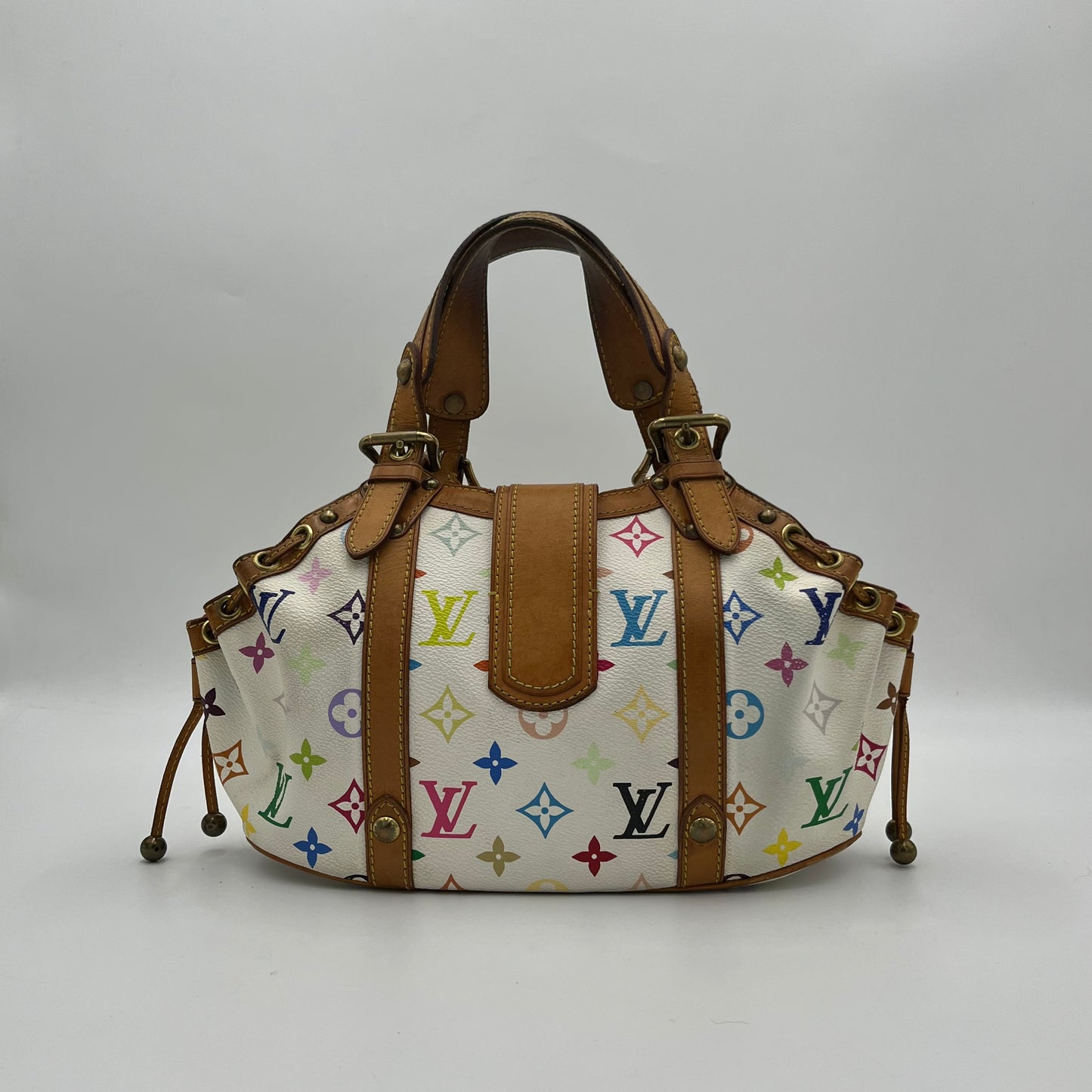 LV White Multicolor Theda PM