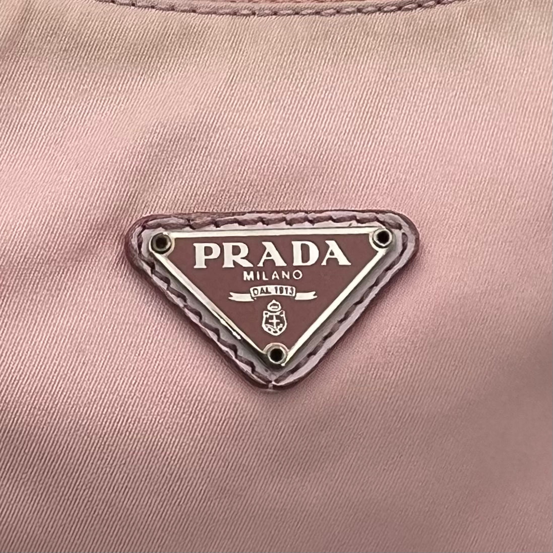 Prada Alabaster Pink Nylon Re-Edition 2000 Mini Hobo Bag