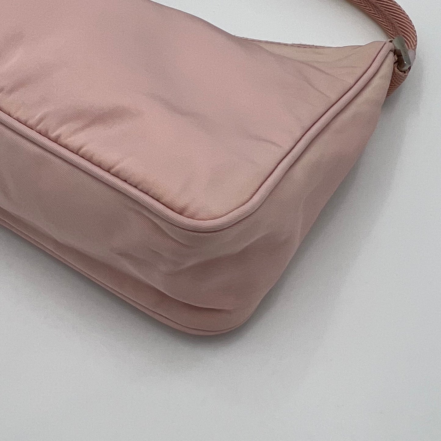Prada Alabaster Pink Nylon Re-Edition 2000 Mini Hobo Bag