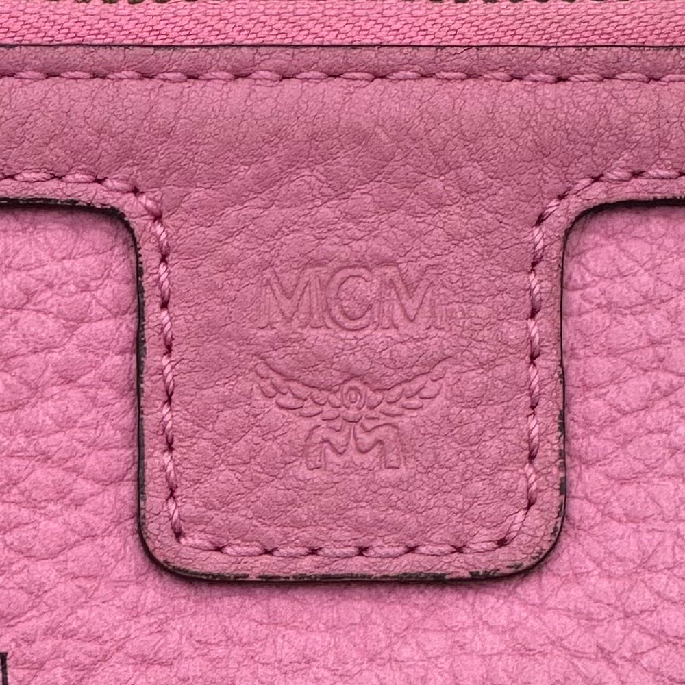 MCM Pink Visetos Pouch Shoulder Bag