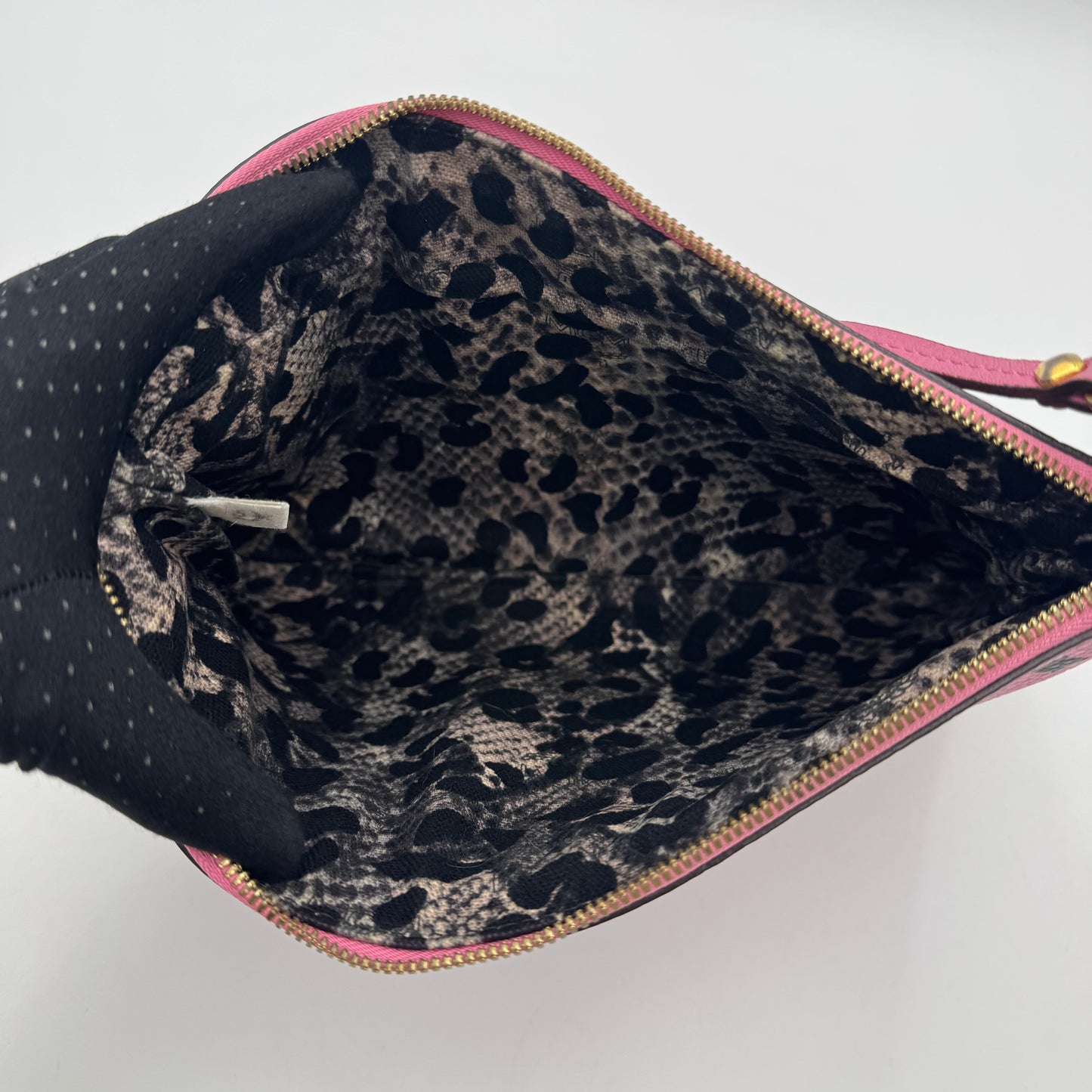 MCM Pink Visetos Pouch Shoulder Bag