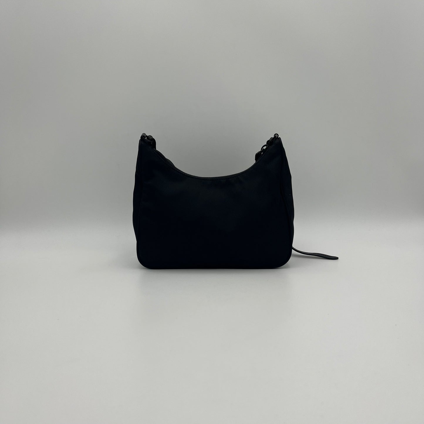 Prada Black Nylon Re-Edition Braided Strap Hobo Bag
