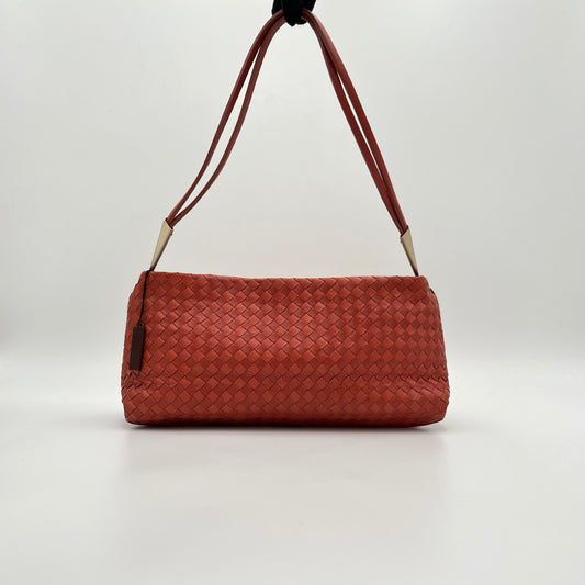 Bottega Veneta Coral Intrecciato Shoulder Bag