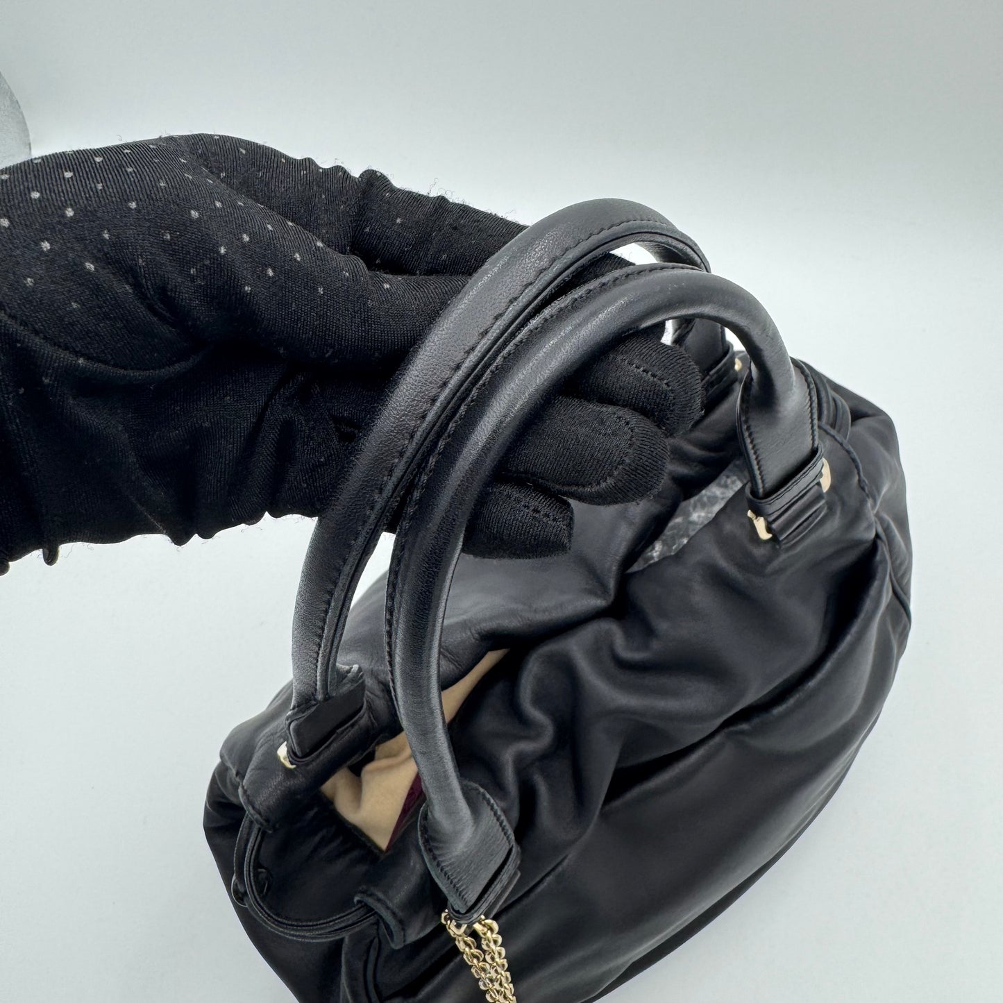 Loewe Black Anagram Nappa Handbag