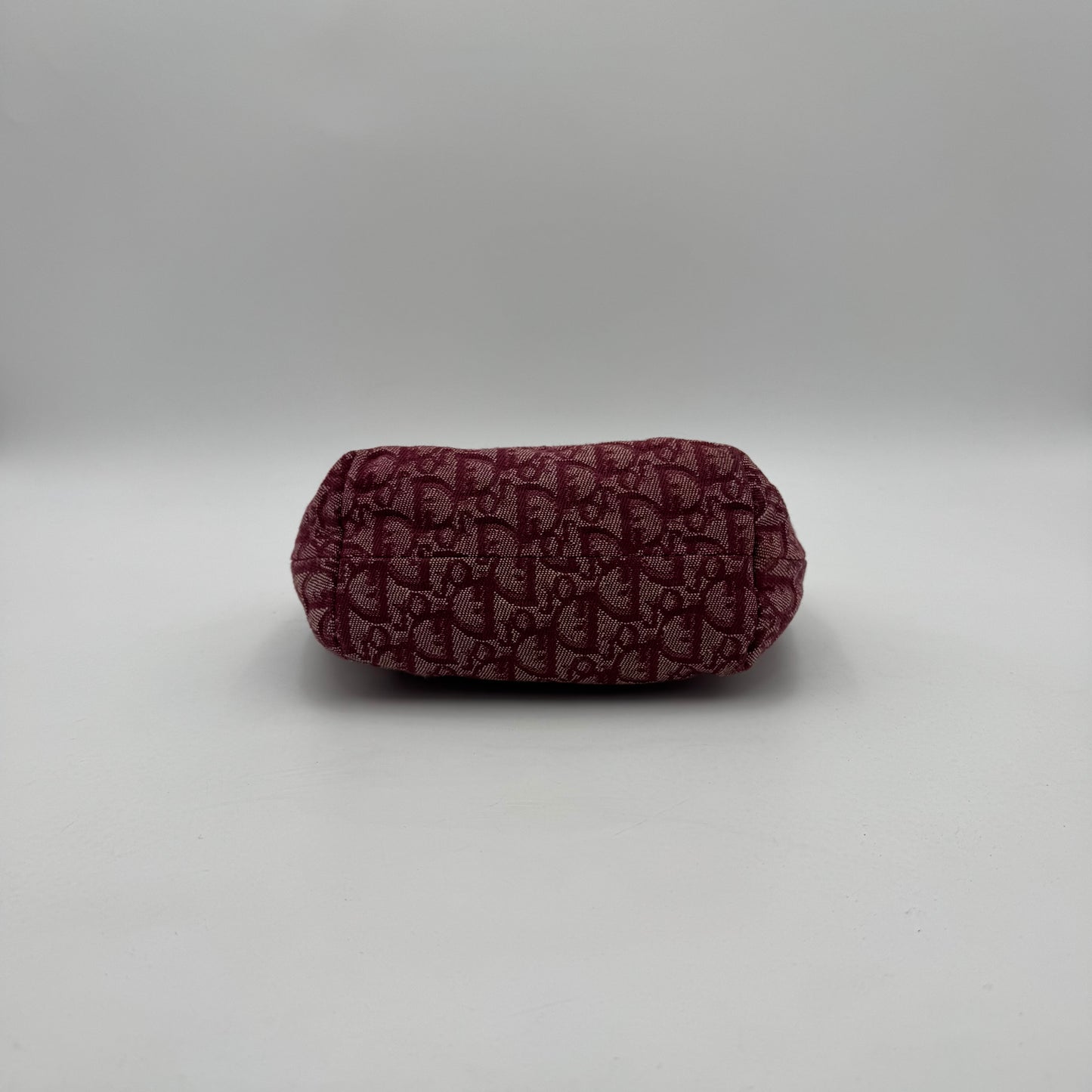 Christian Dior Burgundy Oblique Canvas Mini Handbag