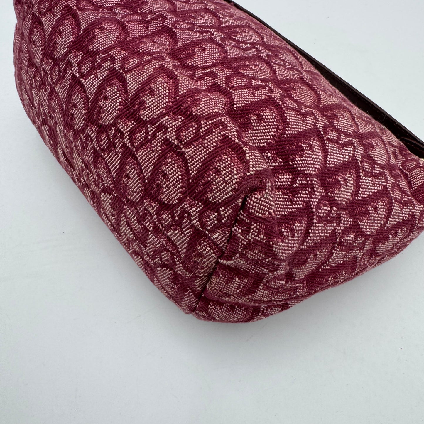 Christian Dior Burgundy Oblique Canvas Mini Handbag
