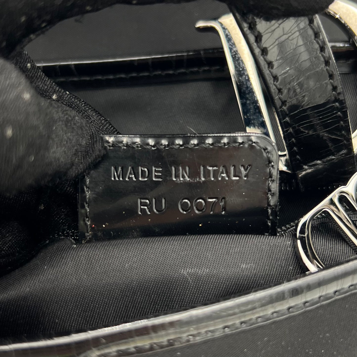 Christian Dior Black Nylon Double Saddle