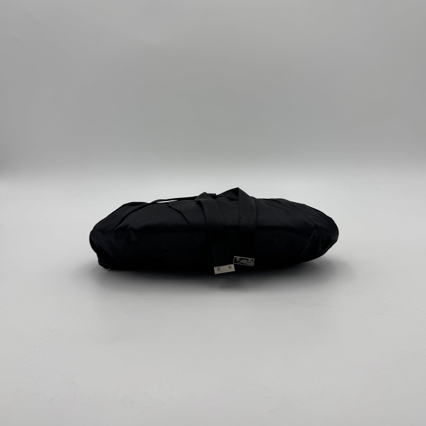 Christian Dior Black Satin Mini Ballet Corset Bag