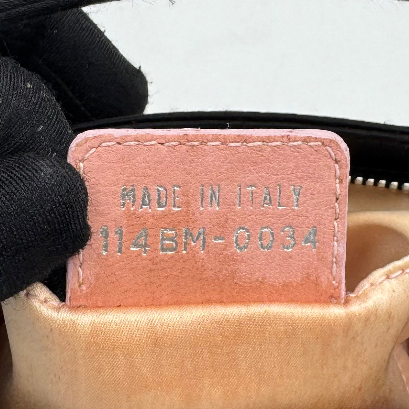 Christian Dior Black Satin Mini Ballet Corset Bag