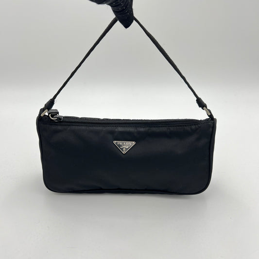 Prada Black Nylon Mini Pochette