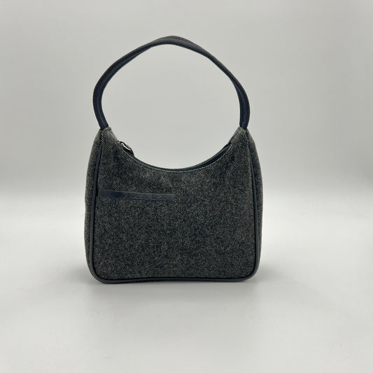 Prada Sport Gray Wool Mini Hobo Bag