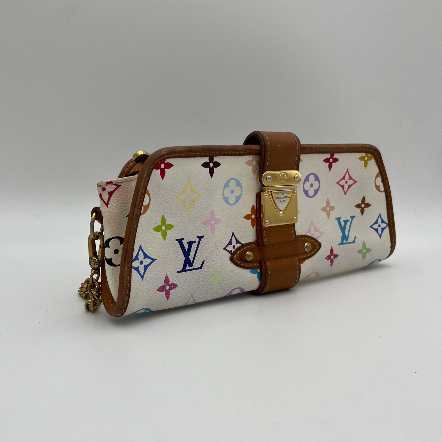 LV White Multicolor Shirley