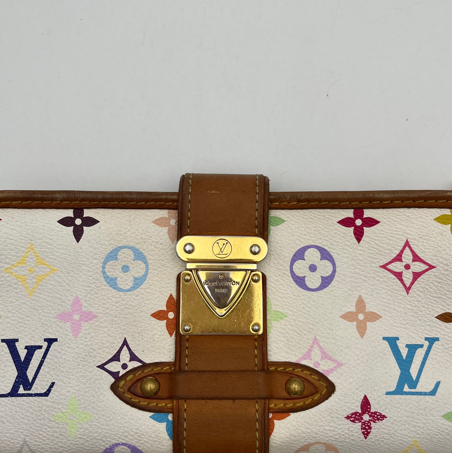 LV White Multicolor Shirley