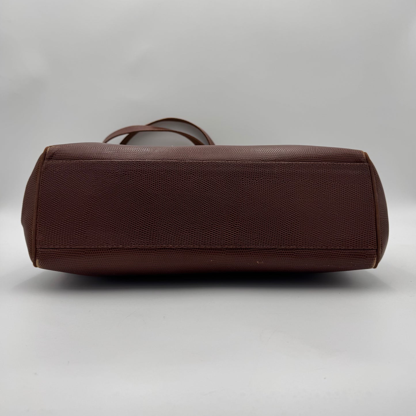 Salvatore Ferragamo Brown Vara Bow Tote Bag