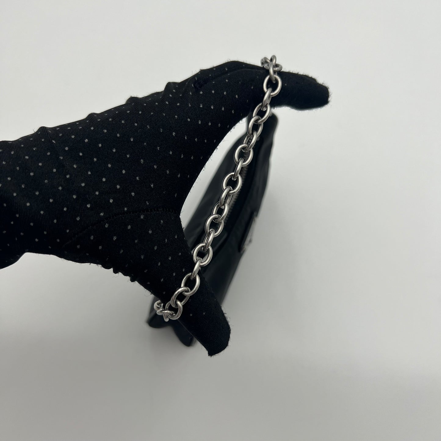 Prada Black Nylon Mini Hobo Bag