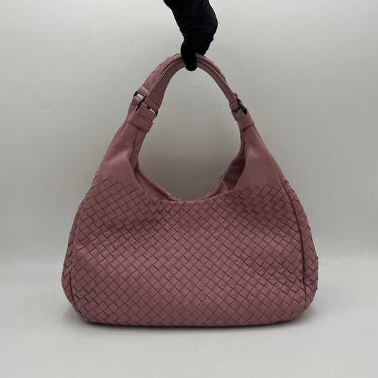 Bottega Veneta Purple Intrecciato Campana Hobo Bag