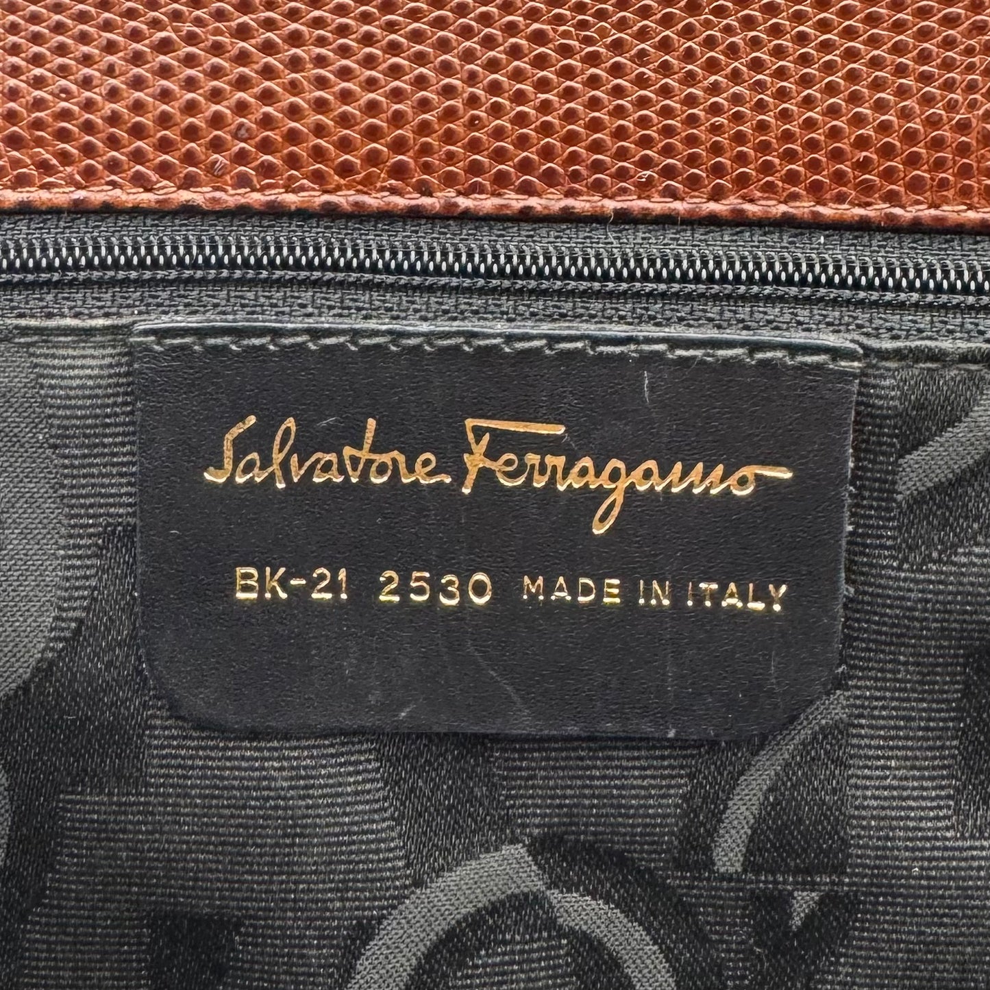 Salvatore Ferragamo Brown Vara Bow Tote Bag